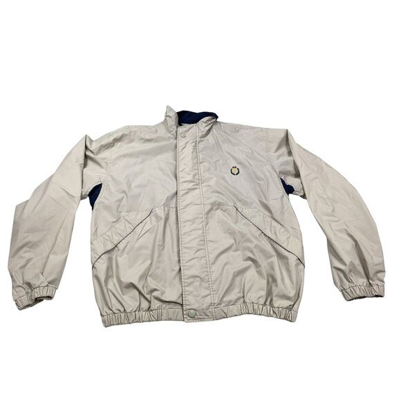 VTG Chaps Ralph Lauren Mens Large Beige Cream Jacket Dad - Picture 1 of 11